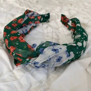 Anthropologie headband floral mixed print
